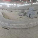 东莞 芝麻白异形坐凳，自然面光面弧形加工