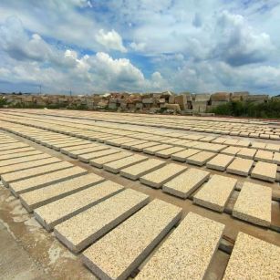 东莞 黄金麻荔枝面花岗岩石材地铺石防护中