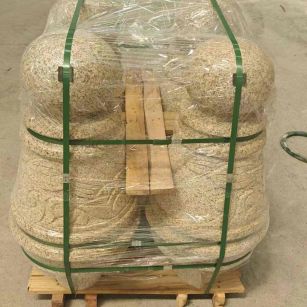 东莞 黄金麻异形定制雕花——棒棒糖挡车柱