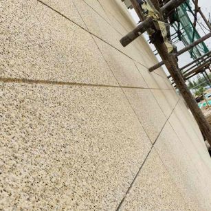 东莞 黄金麻花岗岩荔枝面外墙干挂石材效果示例