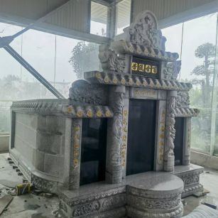 东莞 芝麻白墓碑效果展示图