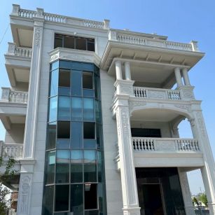 东莞 白麻花岗岩别墅外墙干挂效果展示