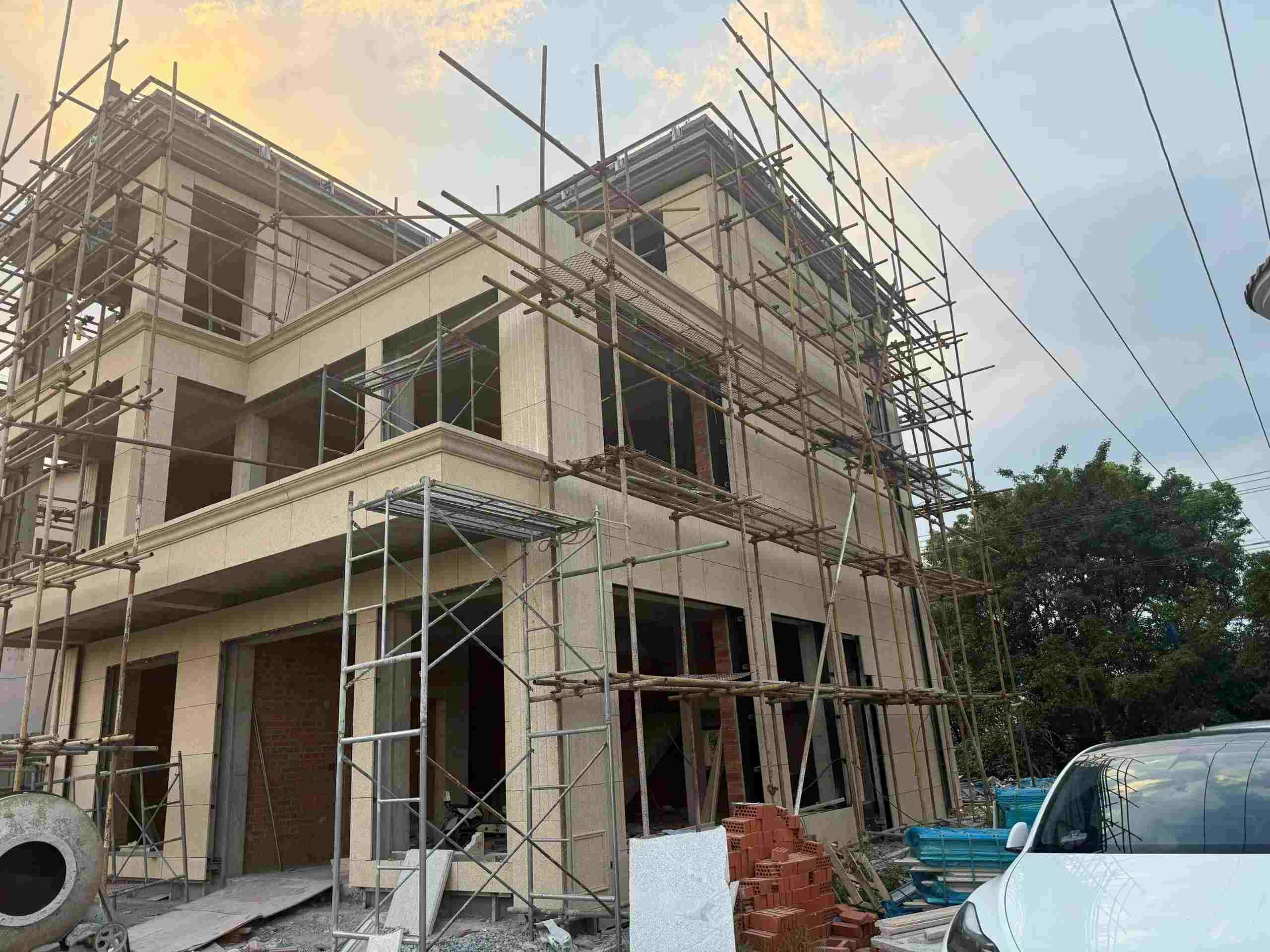 东莞 黄金麻荔枝面花岗岩外墙干挂