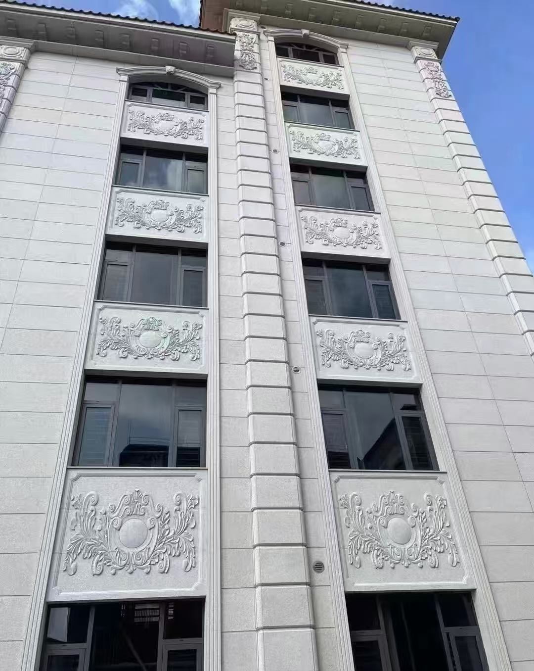 东莞 白麻荔枝面花岗岩别墅外墙干挂