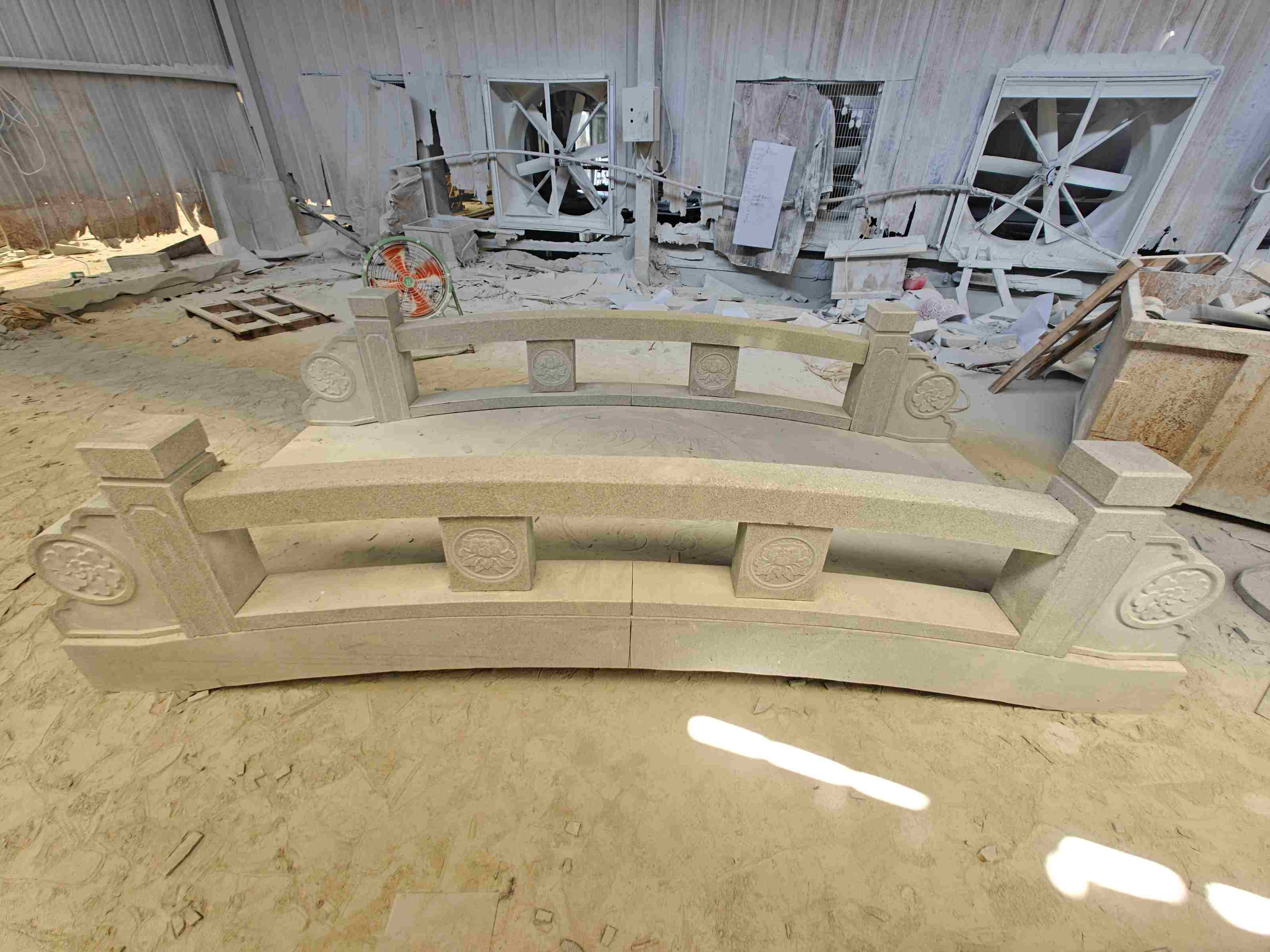 东莞 芝麻灰花岗岩异形加工-拱桥，石桥