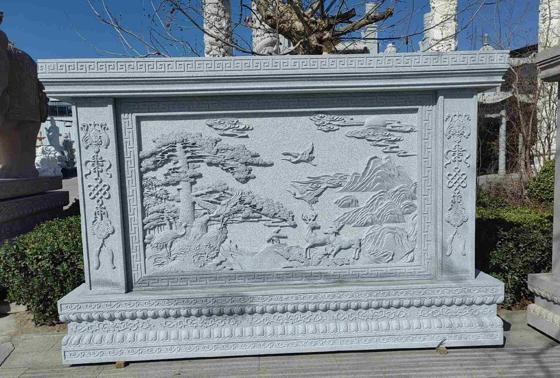 东莞 芝麻白大型照壁，屏风，影壁