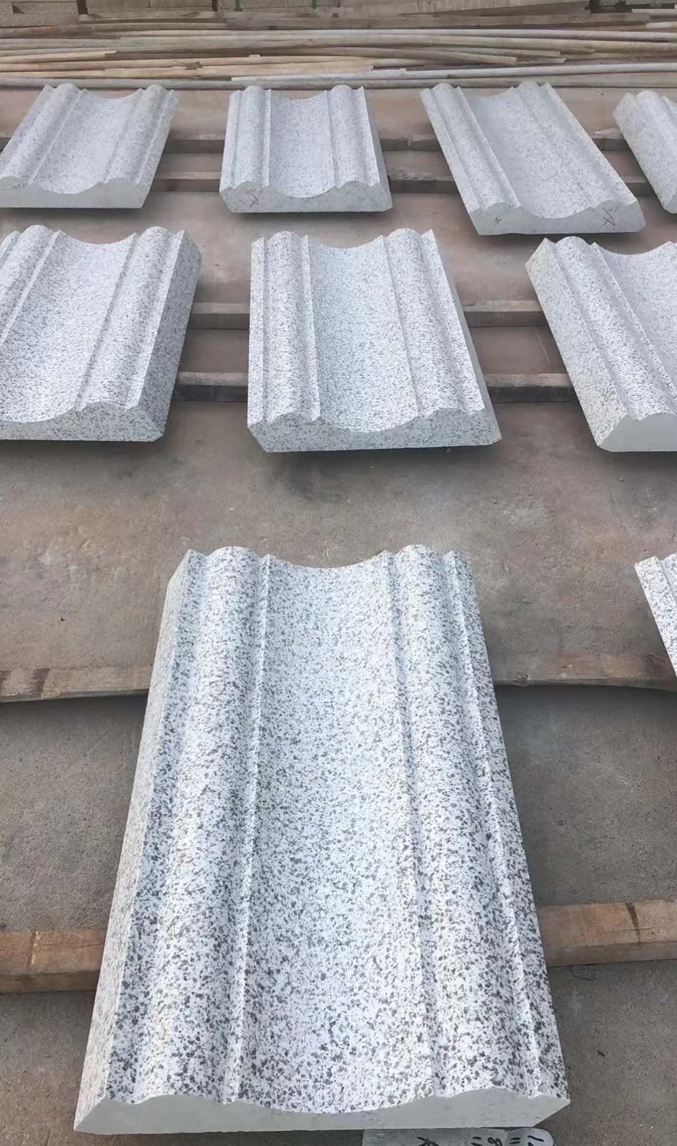 东莞 白麻花岗岩光面别墅线条